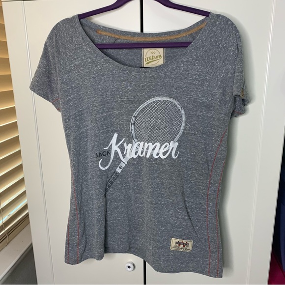 Women’s Wilson 100 Anniversary Jack Kramer Tennis Graphic T-Shirt - Picture 1 of 15